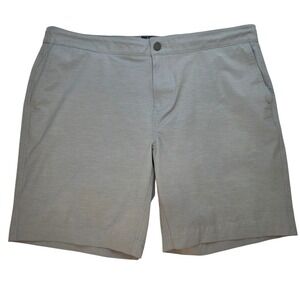 Faherty Shorts Men's 38 All Day Gray Chino‎  Active Casual Outdoor Drawstring